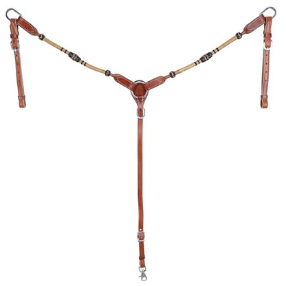 Showman Rawhide Ridge Browband Headstall & Breast Collar Set