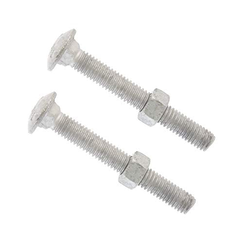 Pressed Steel Chain Link Fence Post Hinge w/Bolt 3" [2 7/8" OD] x 5/8" | Heavy Duty Hinges | (Pack of 2)
