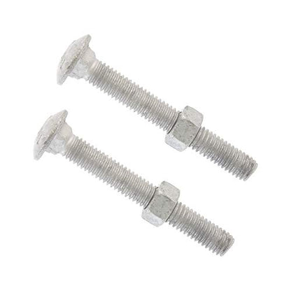 Pressed Steel Chain Link Fence Post Hinge w/Bolt 3" [2 7/8" OD] x 5/8" | Heavy Duty Hinges | (Pack of 2)