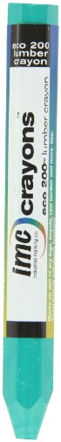 Heavy Duty Lead-Free Non-Toxic Hex Shape Eco Lumber 200 Crayon, Green (Pack of 12) - color: Green