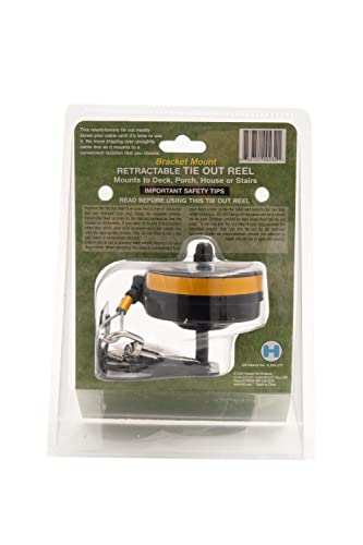 Lixit® Bracket Mount and Stake Retractable Leash Tie Outs for Dogs (Small (Pack of 2), Bracket) - size: Small (Pack of 2)