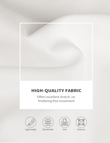 Harrison Howard Women's Long Sleeve Riding Top with Half Mesh Arms, UPF 50+ Quick-Dry Summer Shirt with Stylish Neckline - color: White, size: Medium