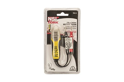 NSi Industries TES-2 Voltage Tester, 120 or 240 VAC, Neon