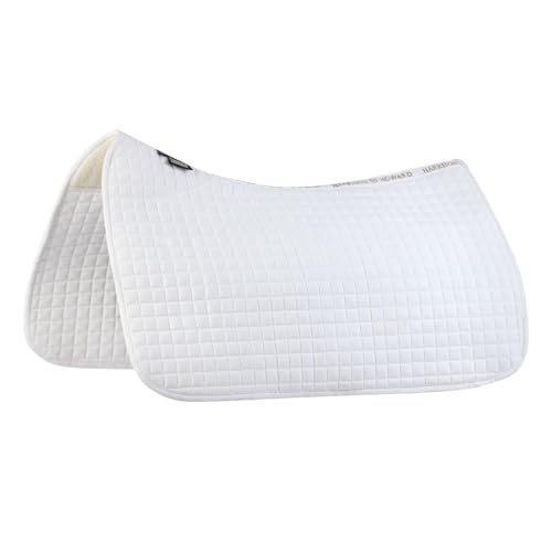 Harrison Howard All-Purpose Square Quilted Western Saddle Pad Breathable, Shock-Absorbing Saddle Pad Comfortable Fit for Horses