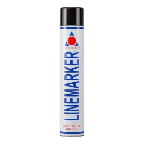 Aerosol Solutions Line Marker Black Spray Paint 26 Oz | All Purpose Striping Paint | Perfect for Floor Marking, Landscaping, Athletics & Sports Fields - color: Black, size: 26 Ounce (Pack of 1)