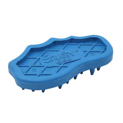 Grewal Equestrian Snuggy Clean Large Teeth Rubber Groomer Curry (Royal Blue) - color: Royal Blue