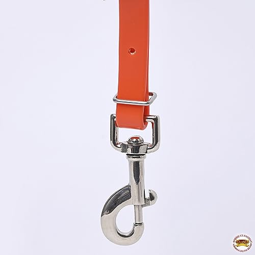 HILASON Western Horse Biothane Leather Breast Collar Tack - color: Orange
