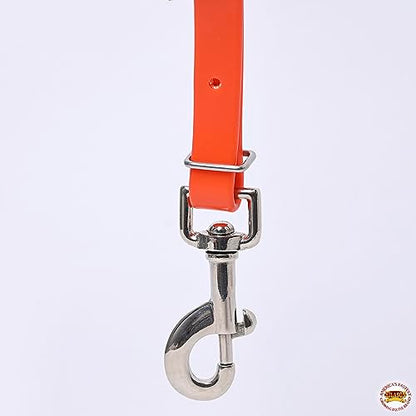 HILASON Western Horse Biothane Leather Breast Collar Tack - color: Orange