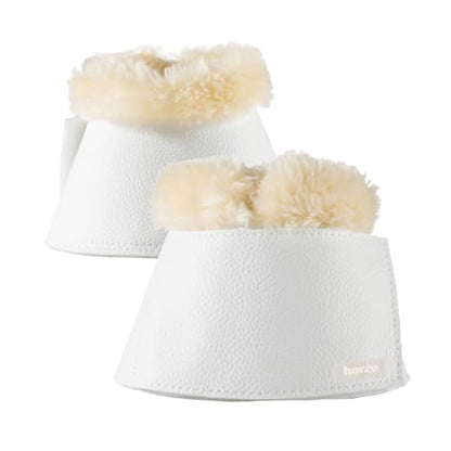 Horze Signature Bell Boots - White - L - color: White, size: L
