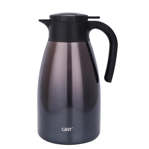 GiNT 2.2L / 74Oz Thermal Coffee Carafe, Insulated Stainless Steel Coffee Carafes for Keeping Hot/Double Walled Vacuum Thermal Carafe (Purple) - color: Purple, size: 74.4 Ounces