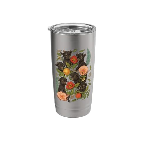 cute baby coat flower Stainless Steel Insulated Tumbler - color: Brushed Steel