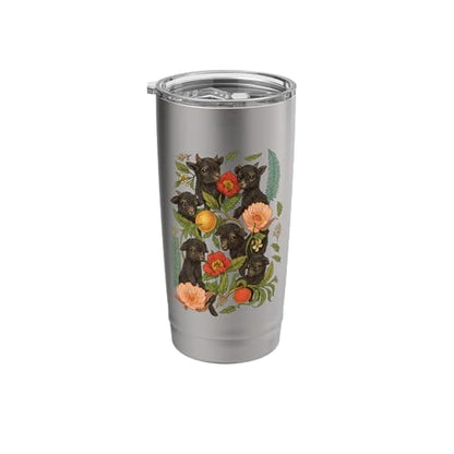 cute baby coat flower Stainless Steel Insulated Tumbler - color: Brushed Steel