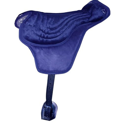 Intrepid International Comfort Plus Western Bareback Saddle, Anti-Slip Horse Saddle Pad, Bareback Pad w/Girth, Trail & Leisurely Riding, Horse Saddle Pads - color: Navy