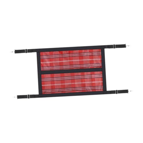 Stall Guard for Horse Barn Guard for Goats, Cows Easy Install 59.1 inch x 18.9 inch Gear Stable Supplies Stall Gate Guard, Red - color: Red