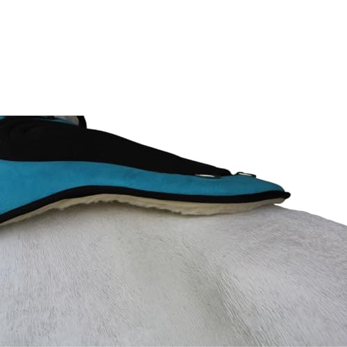 Horse Western Fleece Padded Bareback Pad w/ Cinch Turquoise 39191TR