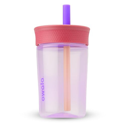 Owala Tumbler Kids Plastic Water Bottle 15 oz Lilac Rocket - color: Lilac Rocket, size: 15 Ounces