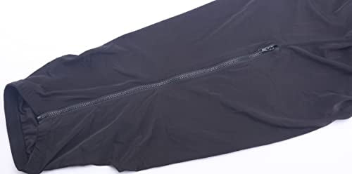 Leberna Stretch Horse Hood with Zip Full Face Neck Cover (Black, M) - color: Black, size: M
