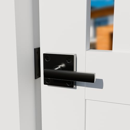 HILLMASTER Double Sided Gate Latch for Wooden Fence,Heavy Duty Swinging Door Latch Two Sided Gate Door Latch for Outdoor Fence,Self Locking Gate Latch Gate Hardware for Wood Gates,Pool,Backyard,Garden