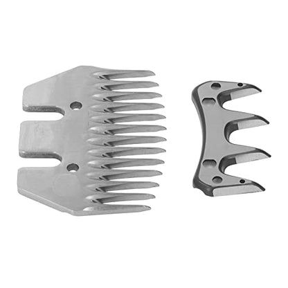 4 Sets Electric 13 Tooth Straight Sheep Shears Blade for Wool Cutter and Goat Clipper Replacement Part for Sheep with Sparse Wool