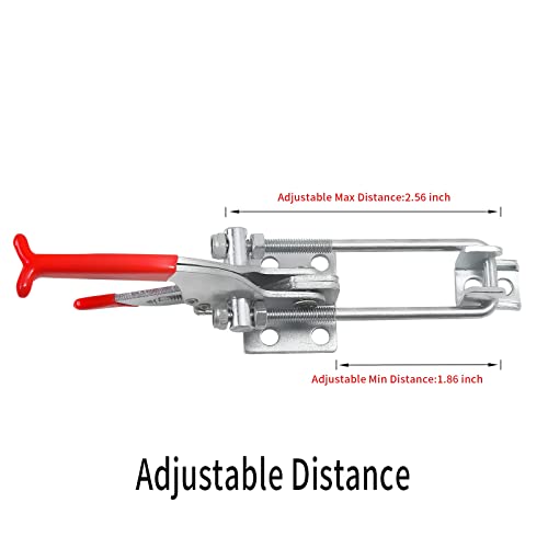 3PCS 2000lbs Toggle Clamp 431,Heavy Duty Toggle Latch Clamp,Tire Carrier Latch,Quick Release Latch,Cam Lever Clamp.Adjustable Latch for Lid Latch,Cam Clamp Latch,Pull Latch & Draw Latch Hardware - style: Red