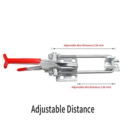 3PCS 2000lbs Toggle Clamp 431,Heavy Duty Toggle Latch Clamp,Tire Carrier Latch,Quick Release Latch,Cam Lever Clamp.Adjustable Latch for Lid Latch,Cam Clamp Latch,Pull Latch & Draw Latch Hardware - style: Red
