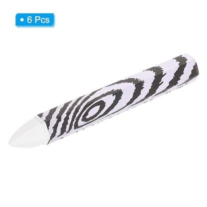 PATIKIL Lumber Marking Crayons, 6 Pack 4"x0.55" Hex Wax Tire Marker Crayons White - color: White