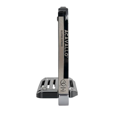 Acavallo Alupro Junior Stirrups, One Size, Black, Set of 2 - color: Titanium