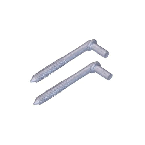 Wood Post Screw in Lag Screw Gate Hinge for Farm Wooden Fences with 5/8" Pin (4-1/2" (2Pcs)) - color: 4-1/2" (2Pcs)