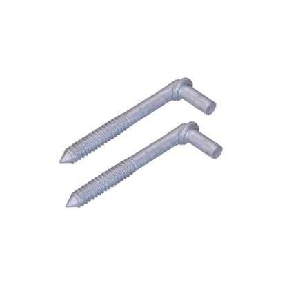 Wood Post Screw in Lag Screw Gate Hinge for Farm Wooden Fences with 5/8" Pin (4-1/2" (2Pcs)) - color: 4-1/2" (2Pcs)