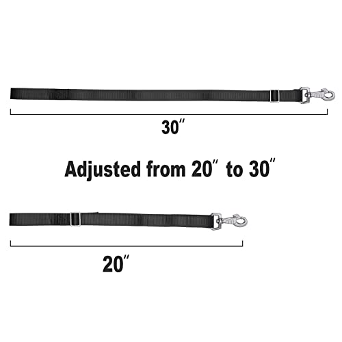 Rosemarie Horse Bucket Strap Hangers,Horse Suppliers Adjustable Nylon Straps up to 700 lbs for Hay Nets, Water Buckets,Hanging-Pratical and Easy Use(4 Pack) (Black) - color: Black