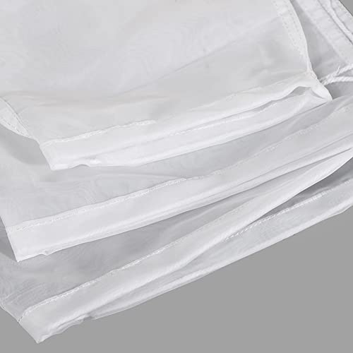 6 Pieces Nut Milk Bags Nylon Food Strainer Bags 200 Micron Milk Filter Bag Nylon Straining Bag Fine Mesh Nut Milk Bag Fine Mesh Filter Bag Coffee Filter Bag Tea Filter Bag(White, 6x8 inch)