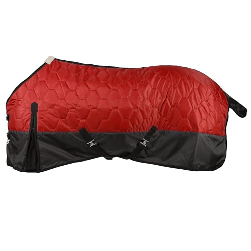 Showman 420 Denier Quilted Nylon Horse Blanket - color: Red, size: 72"