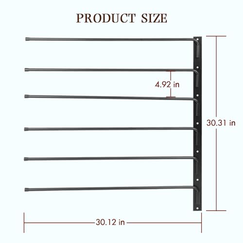 FAHKNS Saddle Pad Rack, 6 Bar Saddle Blanket Rack