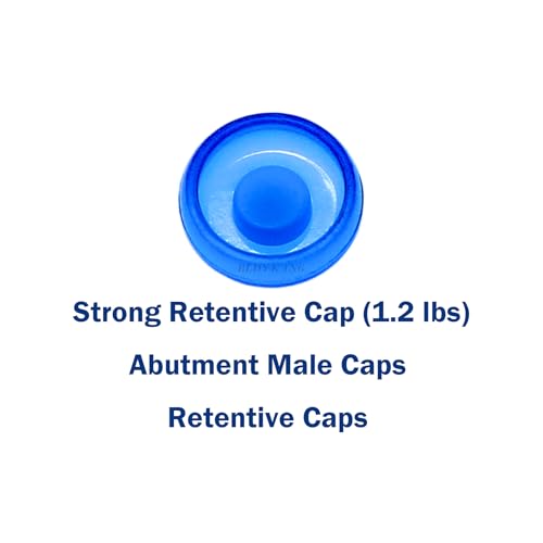 implants Replacement Male Caps Metal Housing 0.8 lbs 1.2 lbs 2.4 lbs (Overdenture Male Caps KIT) - color: Overdenture Male Caps KIT