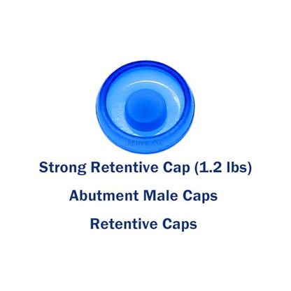 implants Replacement Male Caps Metal Housing 0.8 lbs 1.2 lbs 2.4 lbs (Overdenture Male Caps KIT) - color: Overdenture Male Caps KIT