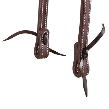Billy Royal Oiled Hermann Oak Leather Browband Headstall | Supreme Horse Equine Gear Handcrafted | Size Large Horse