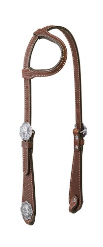 Weaver Leather Basin Cowboy Collection - style: Sliding Ear Headstall