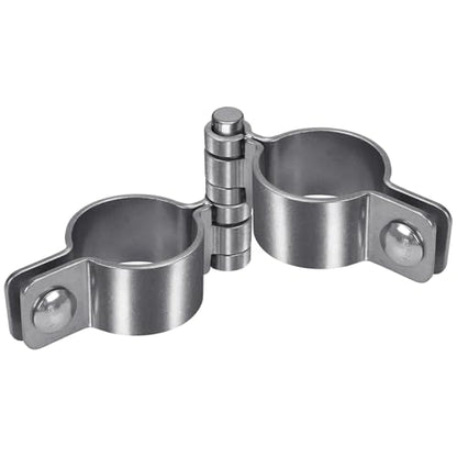 Insaga 2-3/8'' Chain Link Fence Gate Post Hinge Kit, Thick SUS304 Chain Link Fence Parts Includes Female Gate Hinge (2pcs) and Male Gate Hinges (2pcs), Heavy Duty Gate Hinges up to 500LB (2 Pairs) - color: Heavyweight, size: 2-3/8''-2Pack