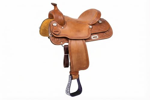 Horse Western 5" Wide Barrel Racer Engraved Aluminum Show Stirrups 51177v - color: Purple, size: 5" Width, 5" Height