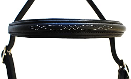 English Horse Black Leather All-Purpose Trail Bridle Reins 803AXBK - color: Black
