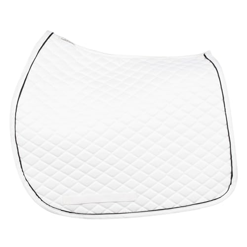 TuffRider Basic Dressage Saddle Pad - color: WT/WT/BLK