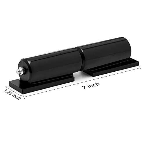 Heavy Duty Gate Hinges 7 Inches - 2 Pack Black Iron Door Hinge Barrel Style 900 Lbs Capacity for Swing Door Trailer Ramp Gate - Weld On Install - size: 7" inch