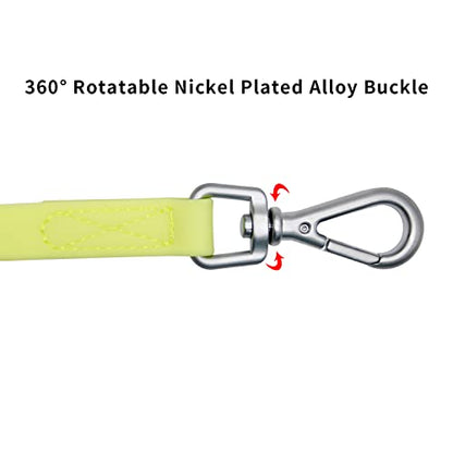 Waterproof Dog Training Leash 50FT 30FT 15FT 10FT 5FT Heavy Duty Recall Long Lead for Large Medium Small Dogs (10FT, Light Yellow) - color: Light Yellow, size: 10FT