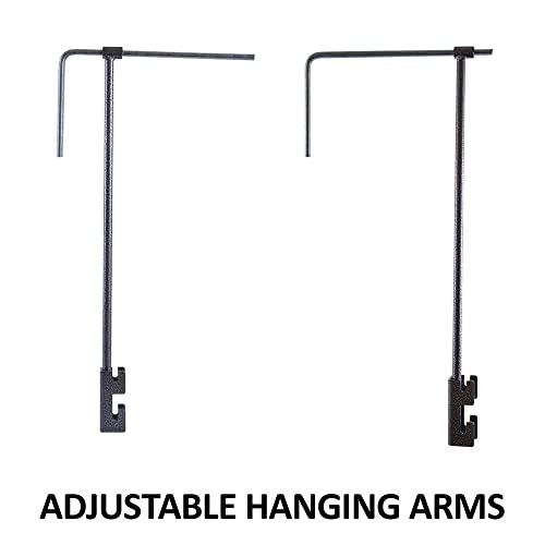 EASY-UP Pro Basket & Shelf Hanging Rack Portable | Adjustable Hanging Arms | Multiple Storage Options | Ideal for Horse Shows | 7-Year Warranty