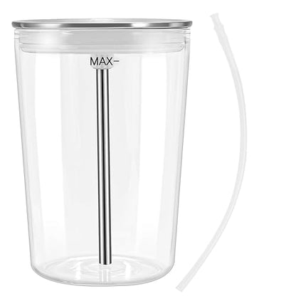 Glass Milk Container Compatible with Jura E8, S8, Z8, Z6, J6, 16.9oz