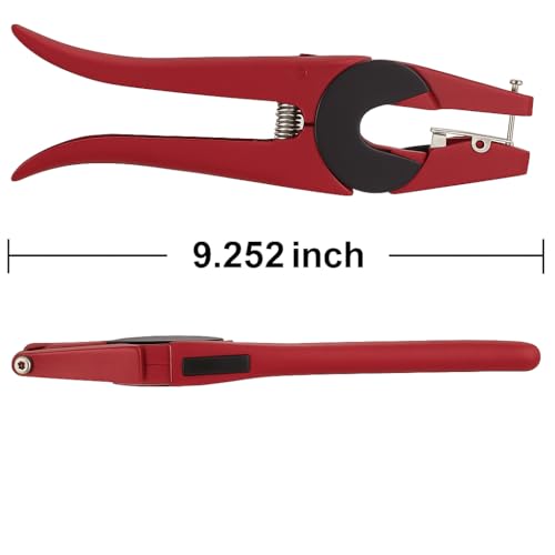 Livestock Ear Tag Applicator Tool Heavy Duty Metal Tagging Pliers for Cattle, Goats, Sheep, and Farm Animal Identification