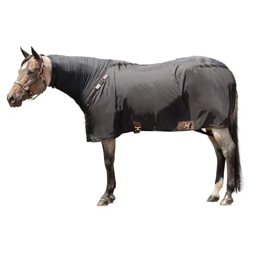 Schneiders V-Free Wither Relief Nylon Horse Stable Sheet with Attached Faceless Slicker | Full Body Coverage for Sleek Coats & Stress-Free Grooming | Adjustable Comfort Fit - size: Horse Size 84