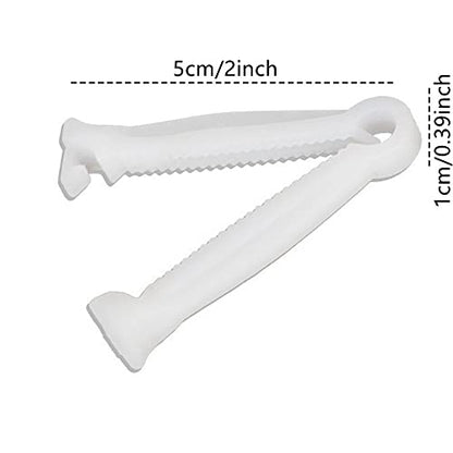 QWEQWE 100Pcs Disposable Umbilical Cord Clamp Birth Hemostatic Materials for Piglets Clamp for Cord for Animal Production, Home Birth Supplies kit,White whelping Box