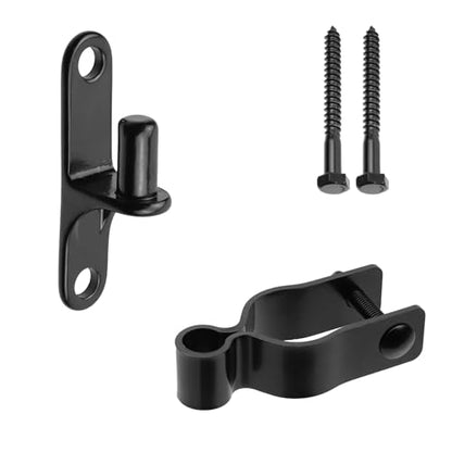 2 Pcs Metal Wall Mount Gate Hinge for Barn Doors and Sheds(1-3/8")