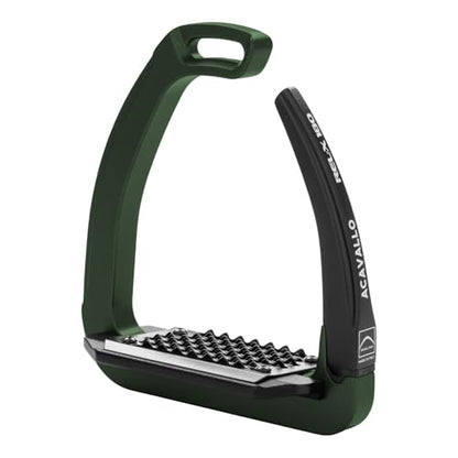 Acavallo Rel-X 180 Stirrups - color: Hunter Green